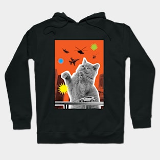 KATZILLAZ - 02 - AIR BATTLE - FELINE KAIJU - MONSTER CAT !!! Hoodie